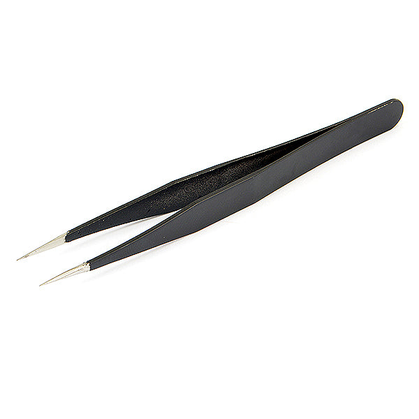 CENTRO - STRAIGHT BLACK TWEEZERS - C0519S