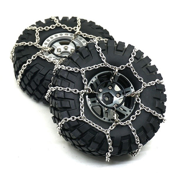 FASTRAX R/C PRODUCTS - FASTRAX SCALE SNOW CHAINS
108-120MM DIA (PR) - FAST2371