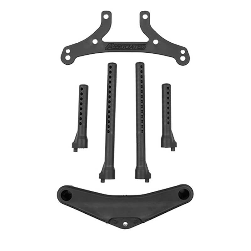 ASSOCIATED ELECTRICS - ASSOCIATED TC8 FRONT BUMPER
AND BODY POST SET - AS32066