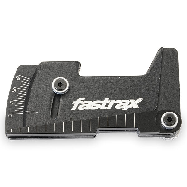 FASTRAX R/C PRODUCTS - ALUMINIUM RIDE HEIGHT AND
CAMBER GAUGE - BLACK - FAST409BK