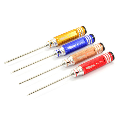 FASTRAX R/C PRODUCTS - HARDENED HEX DRIVER SET 4
sizes (1.5/2.0/2.5/3.0mm) - FAST617