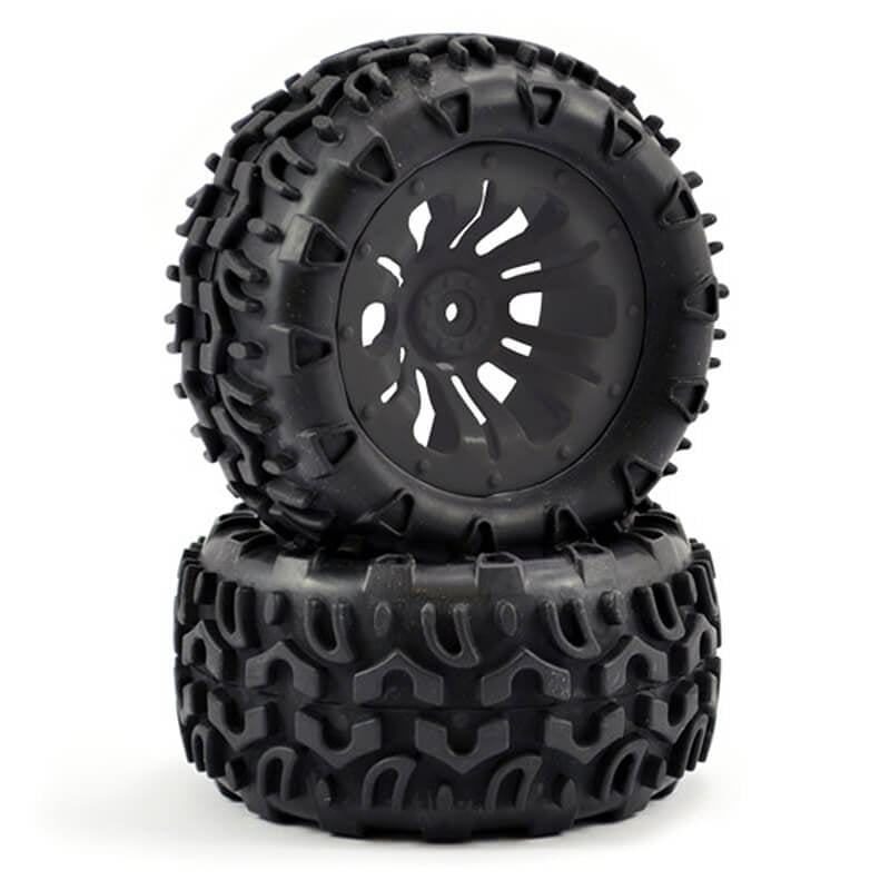 FASTRAX R/C PRODUCTS - FASTRAX 1/10 KLAXON TRUCK TYRE
MOUNTED ON 12-SPOKE (12mm HEX) - FAST0068B
