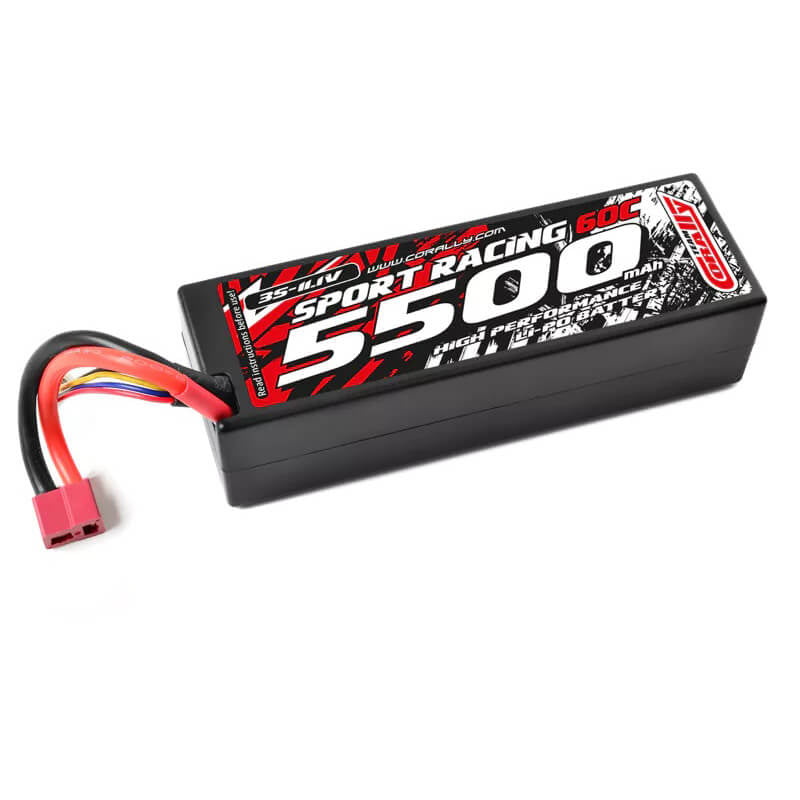 CORALLY - POWER RACING 60C LIPO
BATTERY 5500MAH 11.1V TPLUG 3S - C-49135-D