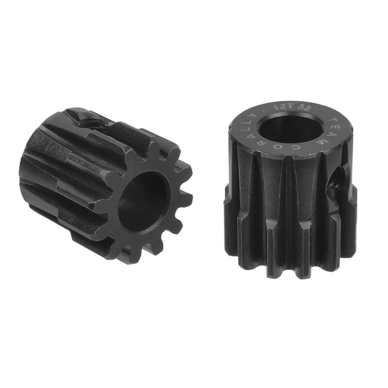 CORALLY - 32 DP PINION SHORT
HARDENED STEEL 12 TEETH 5MM - C-72612
