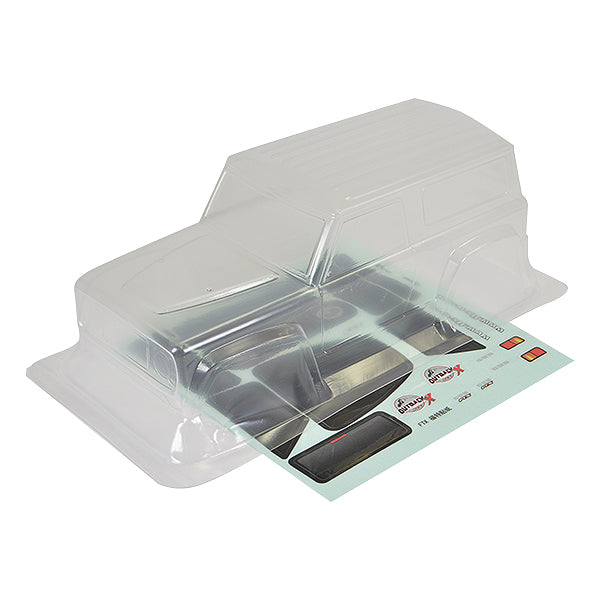 FTX - OUTBACK MINI X 2.0 CUB
LEXAN BODY - CLEAR - FTX9382C