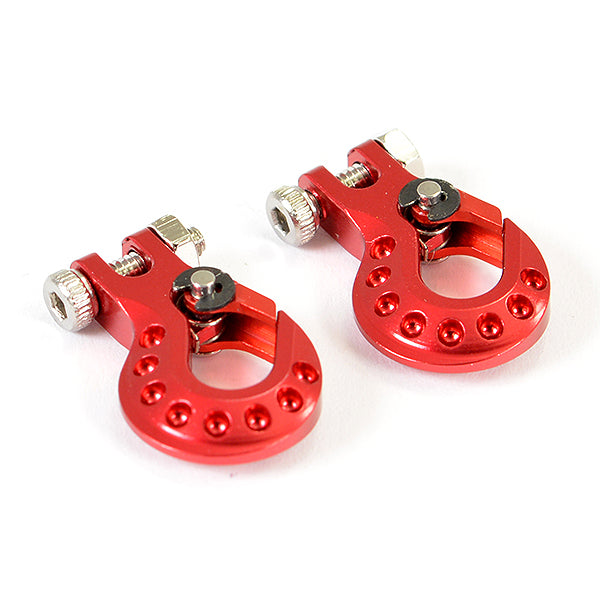FASTRAX R/C PRODUCTS - FASTRAX DELUXE ALUMINIUM WINCH
HOOK (2PC) - RED - FAST2383DR