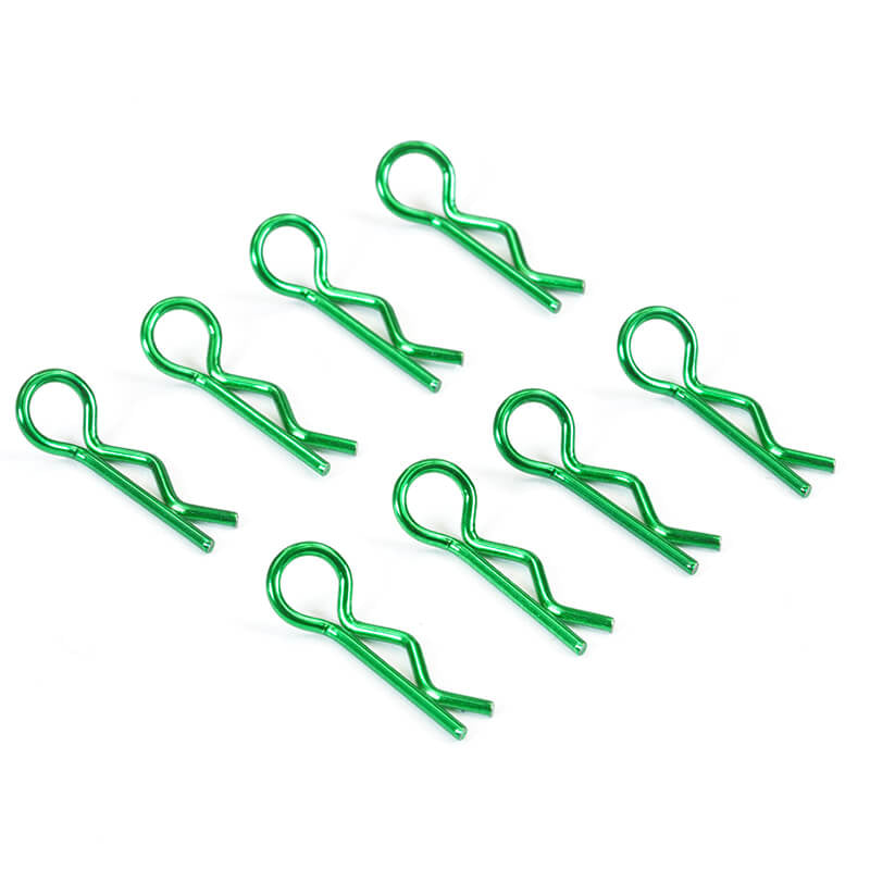 FASTRAX R/C PRODUCTS - METALLIC GREEN SMALL CLIPS - FAST212MG