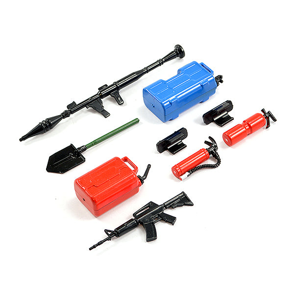 FASTRAX R/C PRODUCTS - FASTRAX SCALE 7-PCS ACCESSORY
SET-SHOVEL,RIFLE,CAN,FIRE EXT - FAST2363