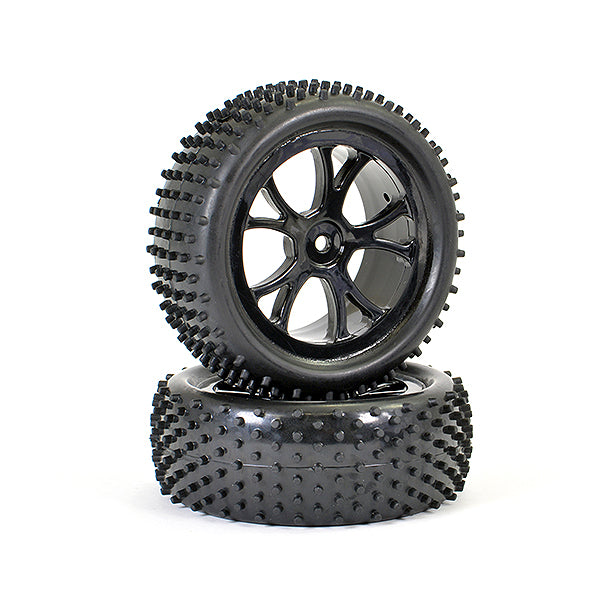 FTX - VANTAGE FRONT BUGGY TYRE
MOUNTED ON WHEELS (PR) - BLACK - FTX6300B