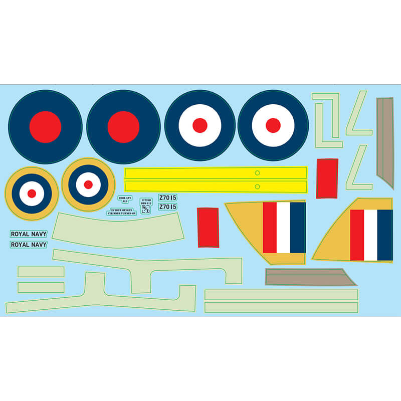 XFLY MODEL - XFLY HURRICANE DECAL SHEET -
NAVY - XF126N-08