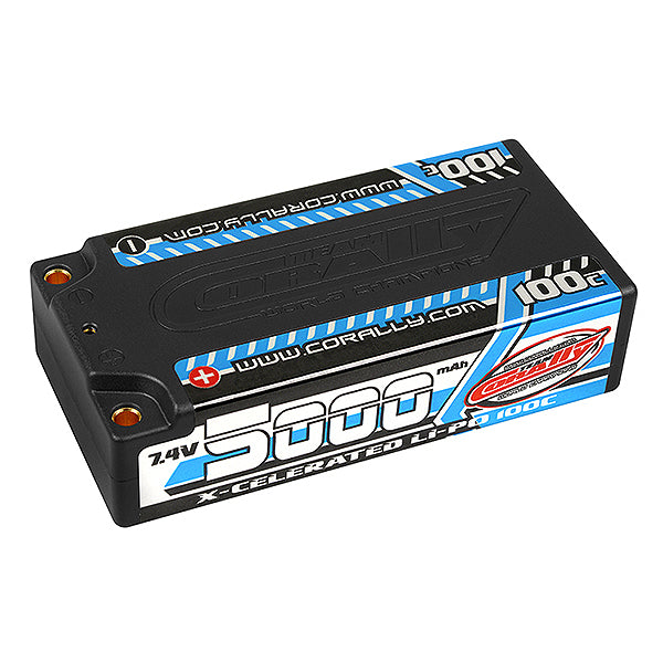 CORALLY - XCELERATED 100C LIPO
BATTERY 5000MAH 7.4V SHORTY 2S - C-49705