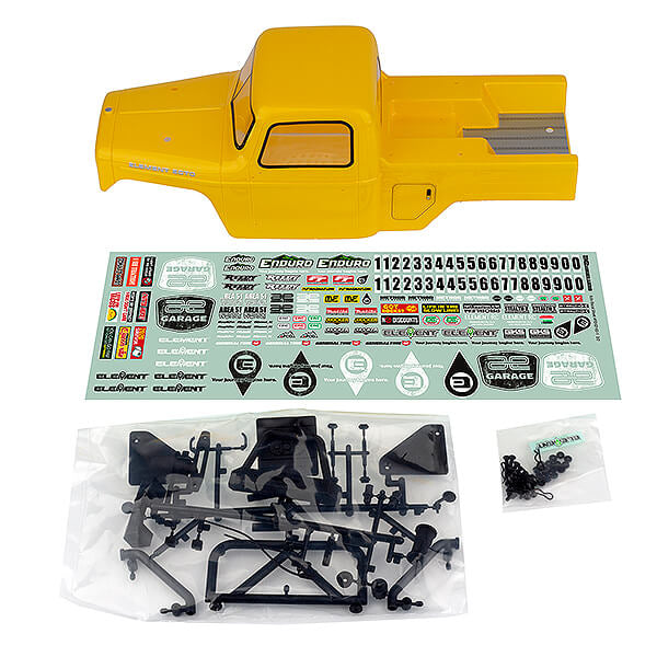ELEMENT RC BY ASSOC. ELECTRICS - ELEMENT RC ENDURO ECTO BODY
SET (325MM W/B) - YELLOW - EL42160