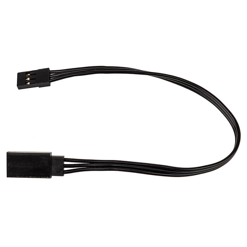 REEDY - 175mm SERVO EXTENSION
WIRE BLACK (6.89IN) - AS27165