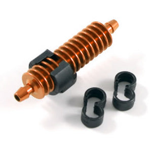 FASTRAX R/C PRODUCTS - FASTRAX 1/8TH EXHAUST GAS
COOLER BURNT ORANGE w/MOUNTS - FAST897O
