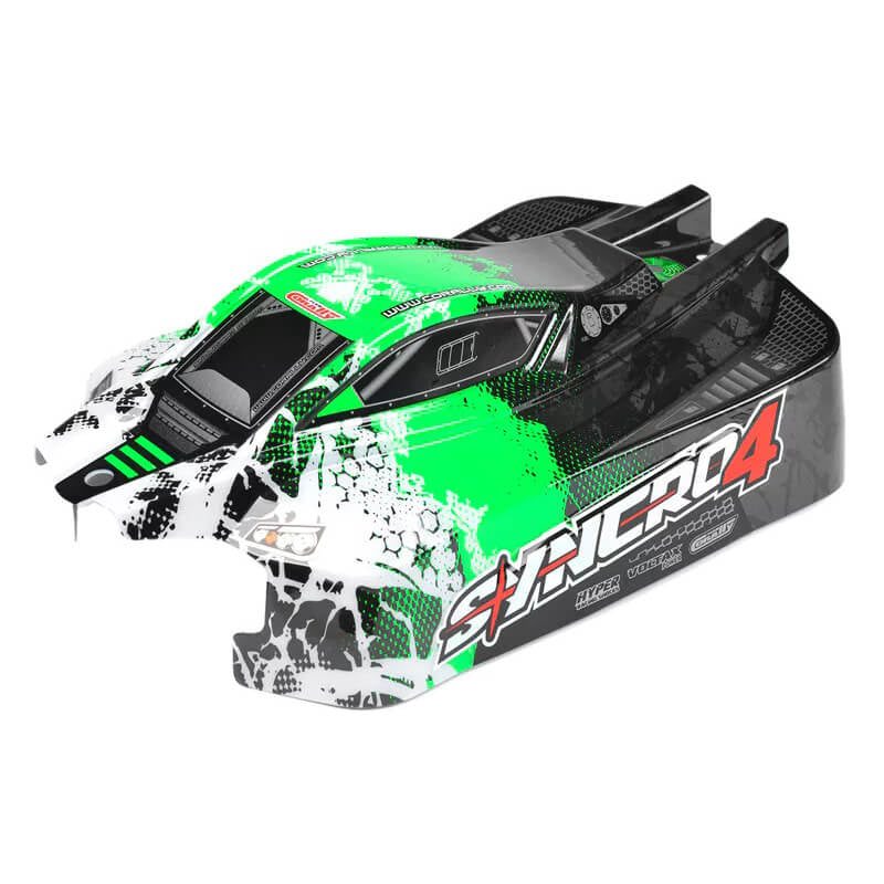 CORALLY - TEAM POLYCARBONATE
PAINTED BODY SYNCRO 4 GREEN - C-00180-1055-G