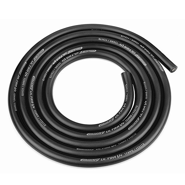 CORALLY - ULTRA V+ SILICONE WIRE
SUPER FLEXIBLE BLACK 12AWG 17 - C-50111