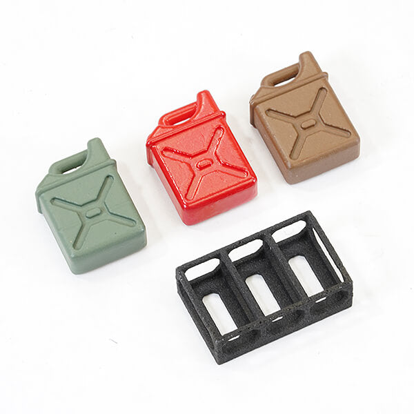 FASTRAX R/C PRODUCTS - FASTRAX 1/24TH OIL TANK SET
WITH BASE (3PC) 14x9.8x5.4mm - FAST2404