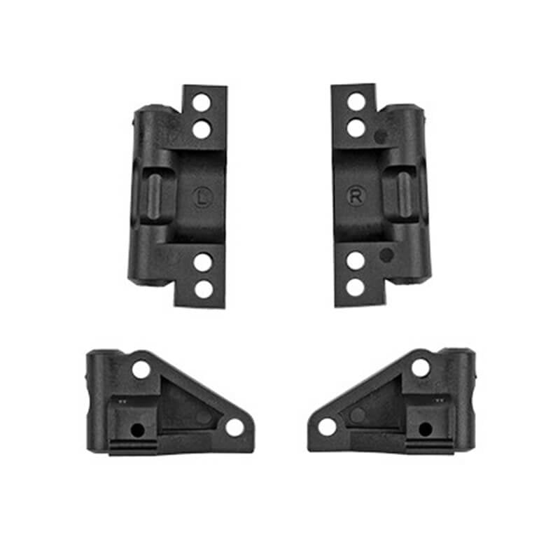 ASSOCIATED ELECTRICS - TEAM ASSOCIATED RC10 ARM
MOUNTS, FRONT & REAR BLACK - AS6401