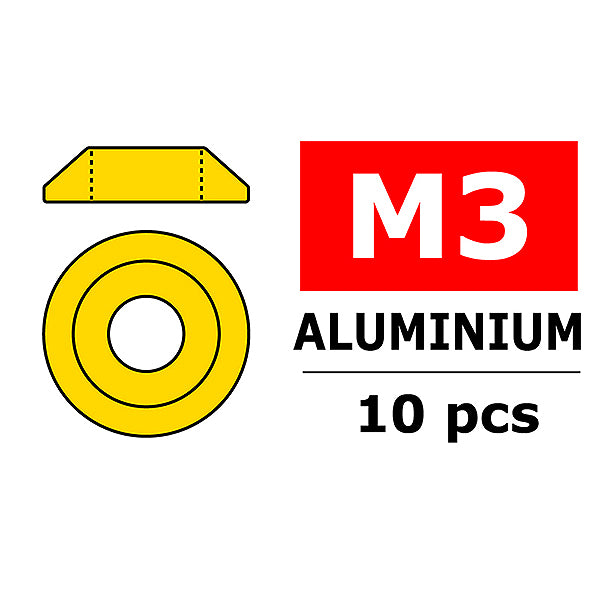 CORALLY - TEAM ALUMINIUM WASHER
FOR M3 BUTTON HEAD SCREWS O - C-3211-30-0