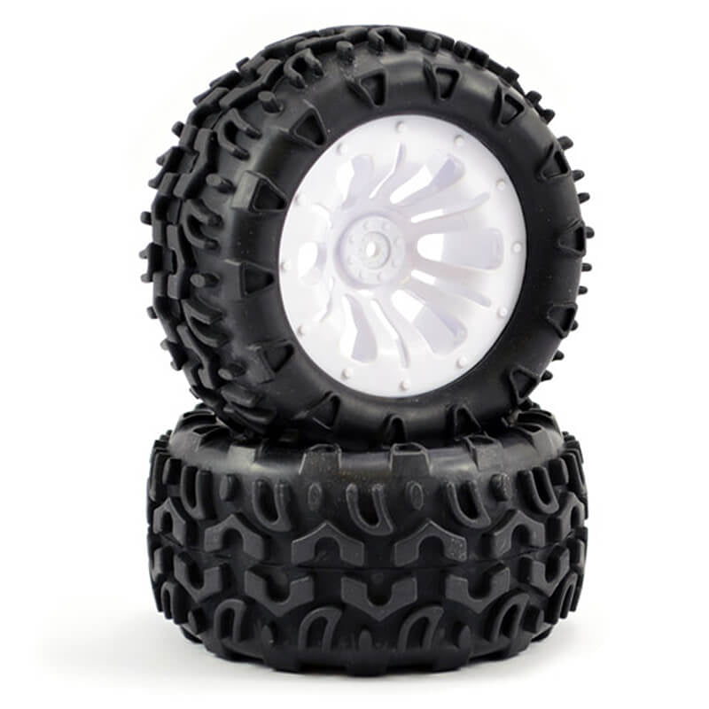 FASTRAX R/C PRODUCTS - FASTRAX 1/10 KLAXON TRUCK TYRE
MOUNTED ON 12-SPOKE (12mm HEX) - FAST0068W