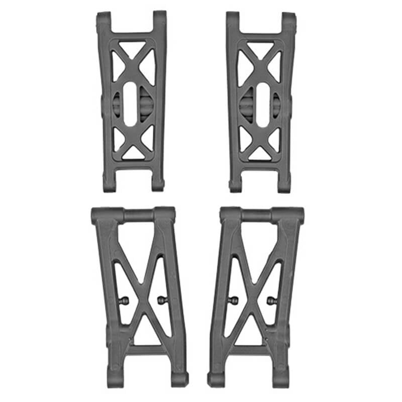ASSOCIATED ELECTRICS - TEAM ASSOCIATED RB10 RETRO
SUSPENSION ARM SET, GREY - AS91236