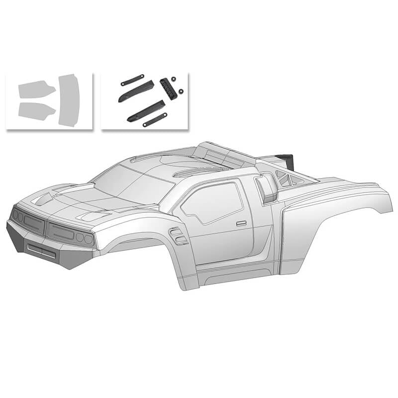 CORALLY - POLYCARBONATE BODY
PUNISHER XD CLEAR/CUT + DECALS - C-00230-0095