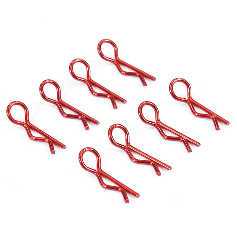 FASTRAX R/C PRODUCTS - METALLIC RED SMALL CLIPS - FAST212MR