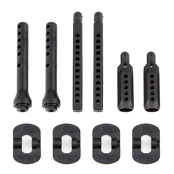 ASSOCIATED ELECTRICS - TEAM ASSOCIATED SC10 BODY POST
SET - AS71095