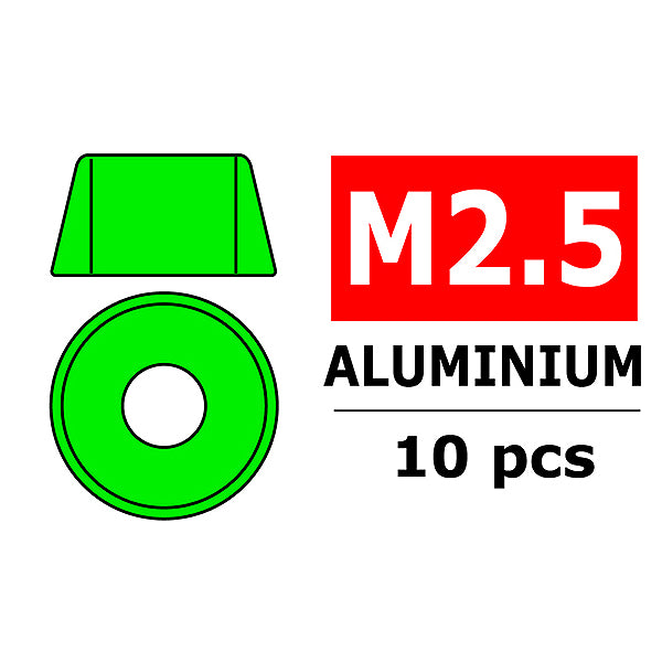 CORALLY - TEAM ALUMINIUM WASHER
FOR M2.5 SOCKET HEAD SCREWS - C-3214-25-1