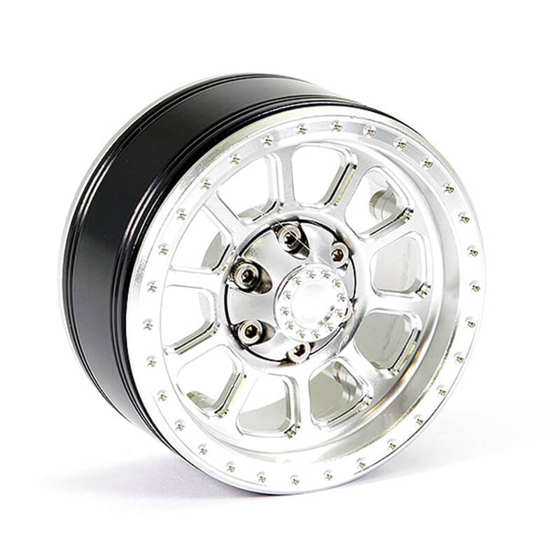 FASTRAX R/C PRODUCTS - FASTRAX ALUMINUM BEADLOCK TEN
1.9" WHEELS - SILVER (4PC) - FAST0141S