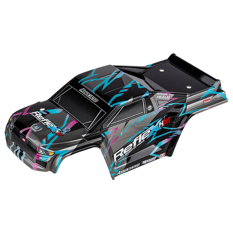 ASSOCIATED ELECTRICS - ASSOCIATED REFLEX 14MT BLACK/
BLUE BODYSHELL - AS21624