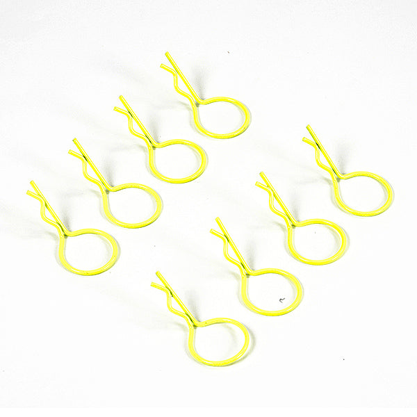 FASTRAX R/C PRODUCTS - FLUORESCENT YELLOW LARGE CLIPS - FAST213FY
