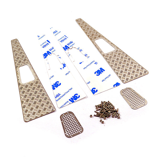 FASTRAX R/C PRODUCTS - FASTRAX TRX-4 STAMPED STEEL FR
ONT FENDER PLATE & VENTS (4PC) - FTTX336