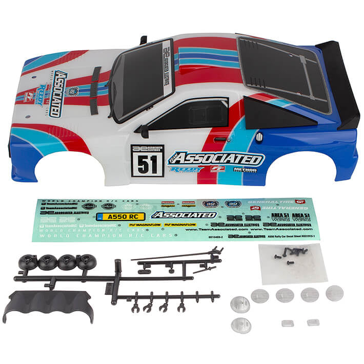 ASSOCIATED ELECTRICS - TEAM ASSOCIATED APEX 2 SPORT
RALLY A550 BODY CLEAR - AS31910