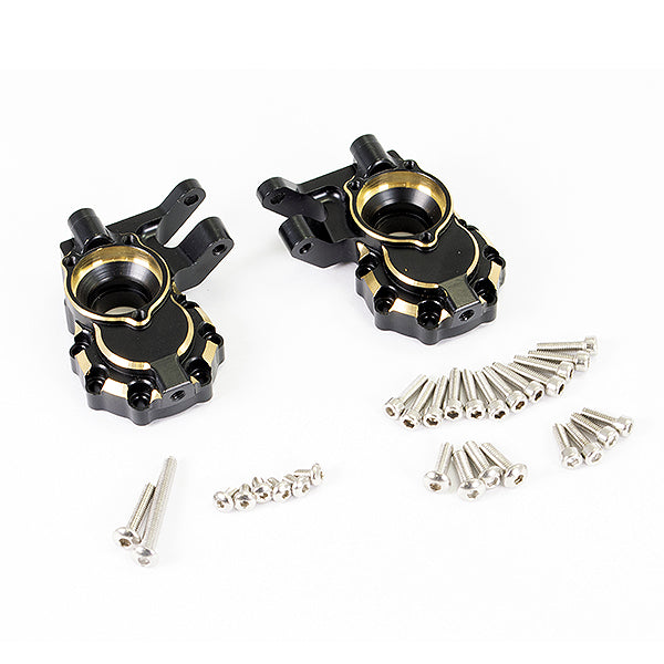 FASTRAX R/C PRODUCTS - FASTRAX TRX-4 BRASS BK FRONT
STEERING KNUCKLES (2) - FTTX314BRB