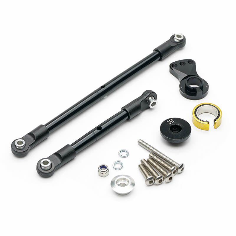 FASTRAX R/C PRODUCTS - FASTRAX TAMIYA CC02 MERC G500
ALUMINIUM 25T SERVO SAVER SET - FTTA200BK