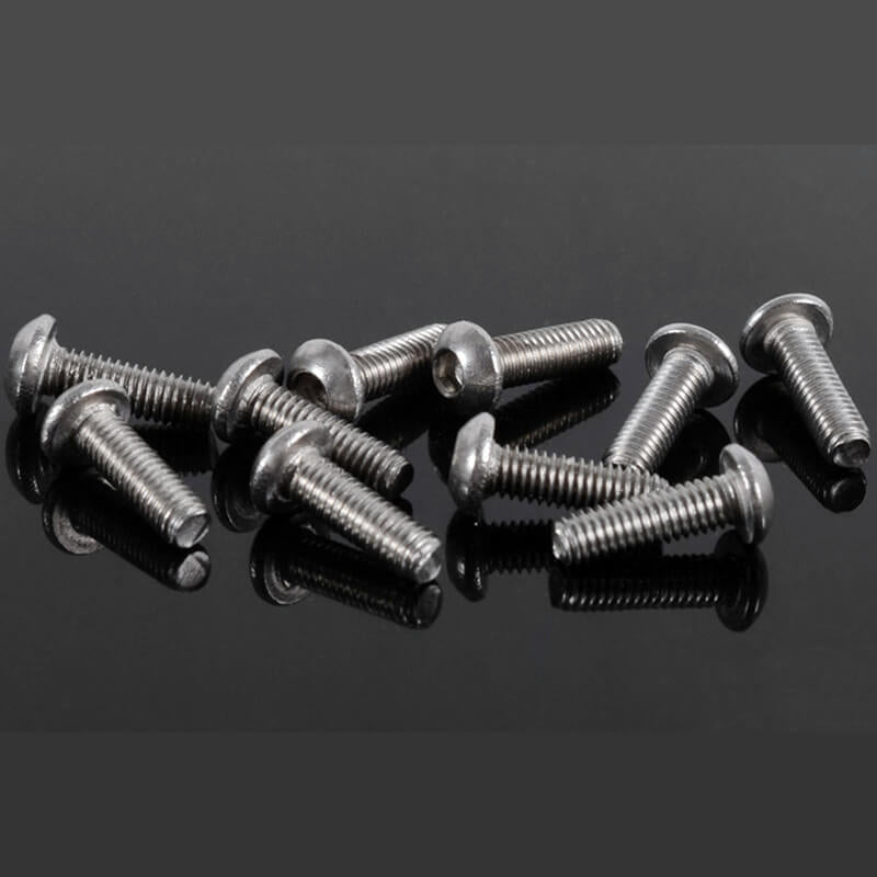 RC4WD - BUTTON HEAD CAP SCREWS
M3 X 10MM (10) - Z-S1070