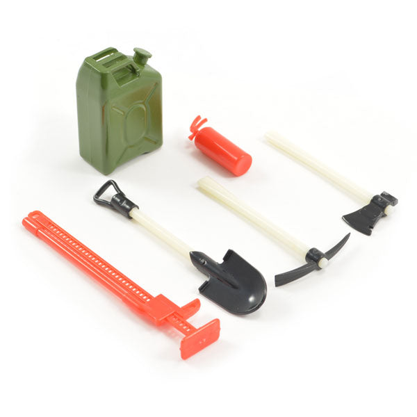 FASTRAX R/C PRODUCTS - FASTRAX TYPE-B SCALE 6-PIECE
PAINTED TOOL SET - FAST2338
