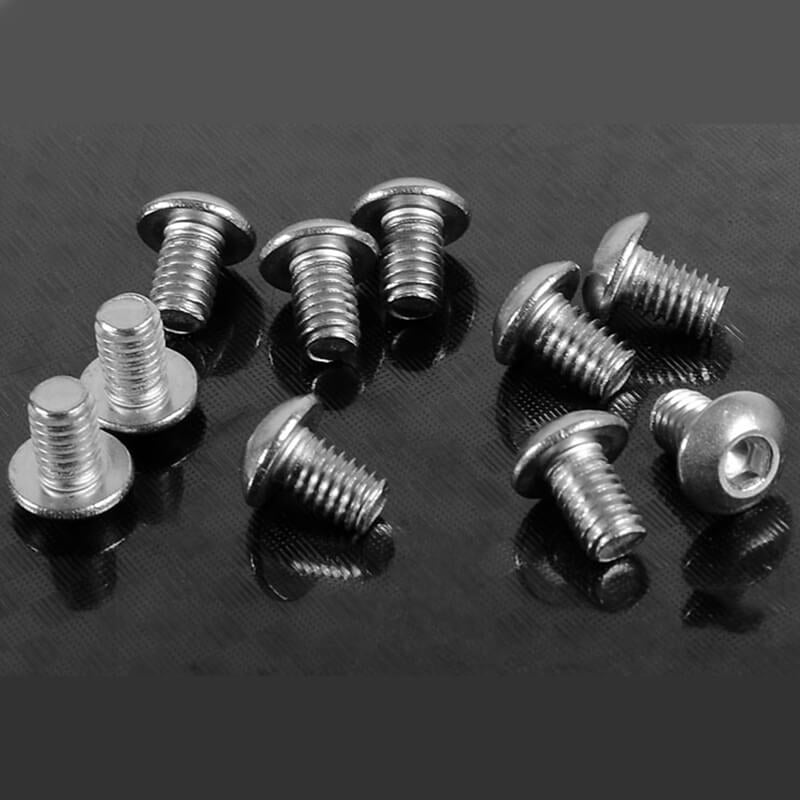 RC4WD - BUTTON HEAD CAP SCREWS
M4 X 6MM (10) - Z-S0967