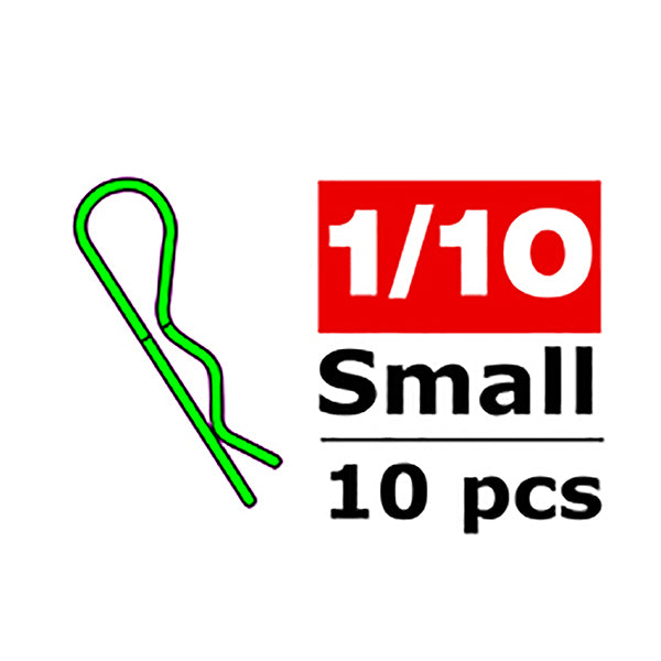 CORALLY - BODY CLIPS 45 BENT SM
ALL GREEN 10 PCS - C-35100