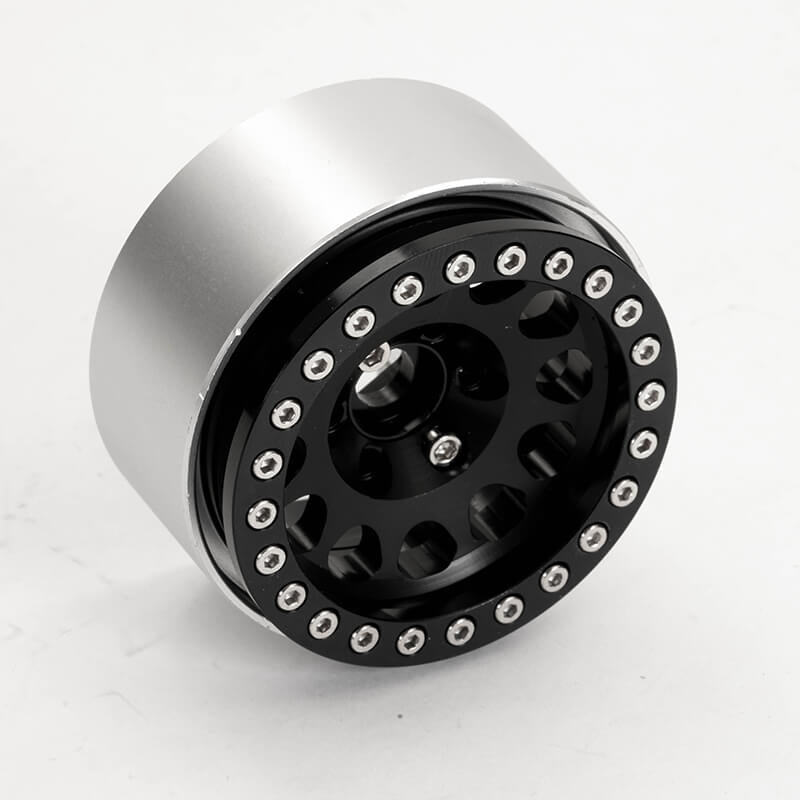 FASTRAX R/C PRODUCTS - FASTRAX ALUMINUM BEADLOCK SIXO
1.9" WHEELS - BLACK (4PC) - FAST0135BK