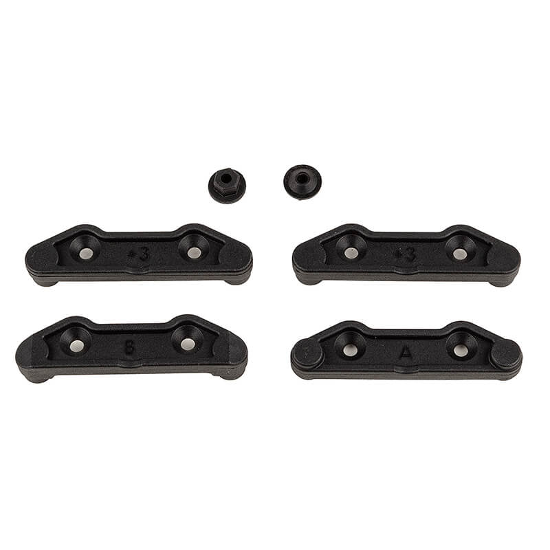ASSOCIATED ELECTRICS - TEAM ASSOCIATED APEX 2 RALLY
LOWER ARM MOUNTS +3MM - AS31479