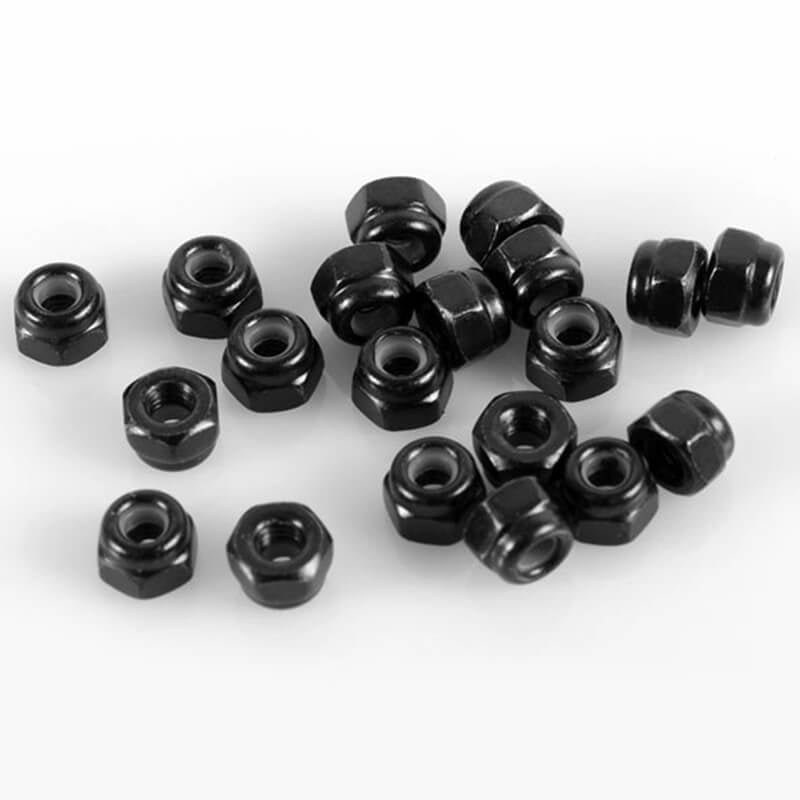 RC4WD - NYLOCK NUTS M2.5 (BLACK) - Z-S0512