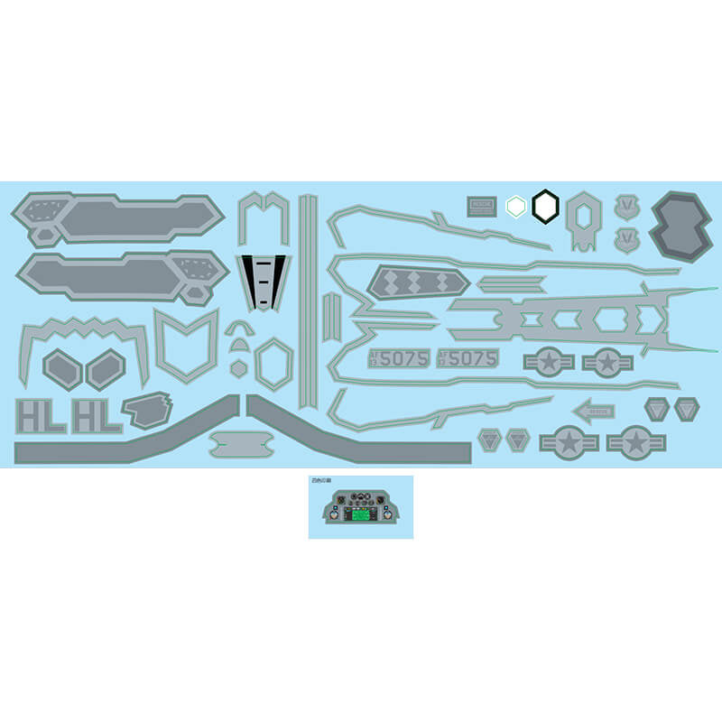 XFLY MODEL - XFLY 64MM F-35 DECAL SHEET - XF125-11