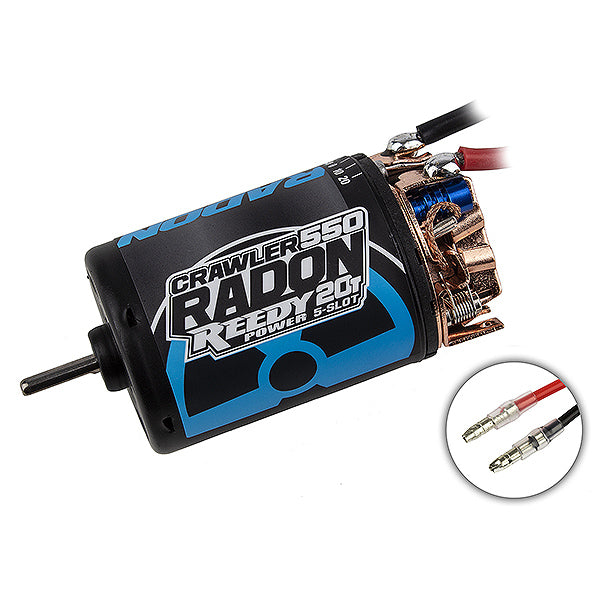 REEDY - RADON 2 CRAWLER 550 20T
5 SLOT 1100KV BRUSHED MOTOR - AS27466