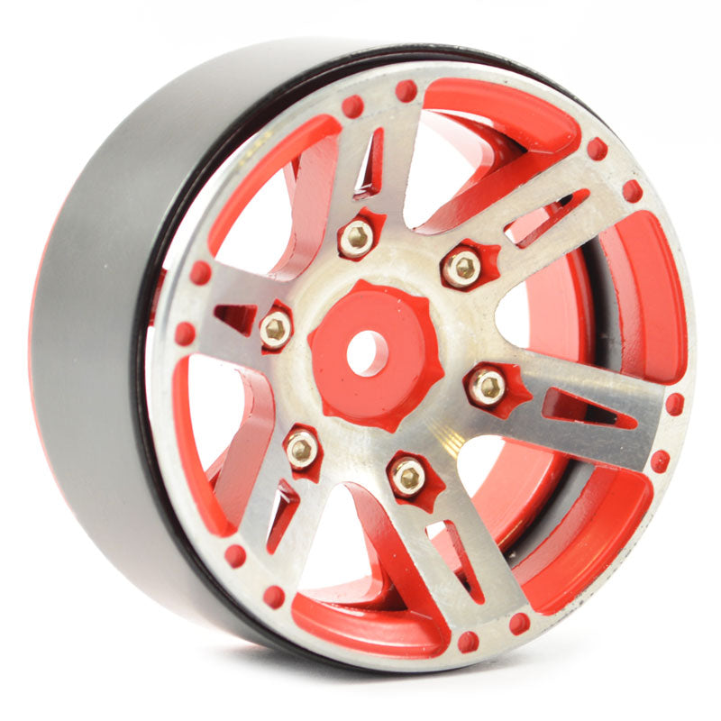 FASTRAX R/C PRODUCTS - FASTRAX 1.9" HEAVYWEIGHT SPLIT
6-SP ALLOY BEADLOCK WHEELS (4) - FAST0146R