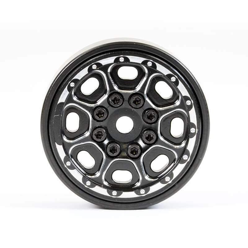 FASTRAX R/C PRODUCTS - FASTRAX TRX-4M CNC BEADLOCK
WHEELS (4) - BLACK - FTTX468BK