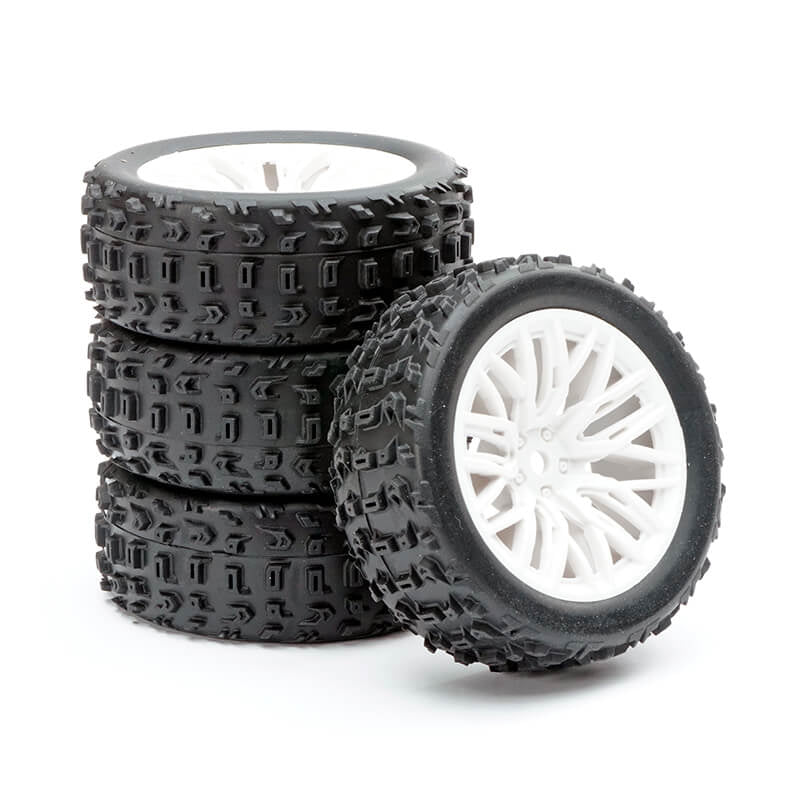 FASTRAX R/C PRODUCTS - FASTRAX ARRMA GROM WHEEL/TYRE
1/18 SET (4PC) - FTAR070W