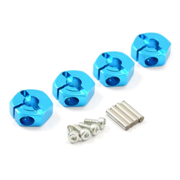 FASTRAX R/C PRODUCTS - FASTRAX TAMIYA TT02 ALUMINIUM
12MM WHEEL HEXES (4) - FTTA021B