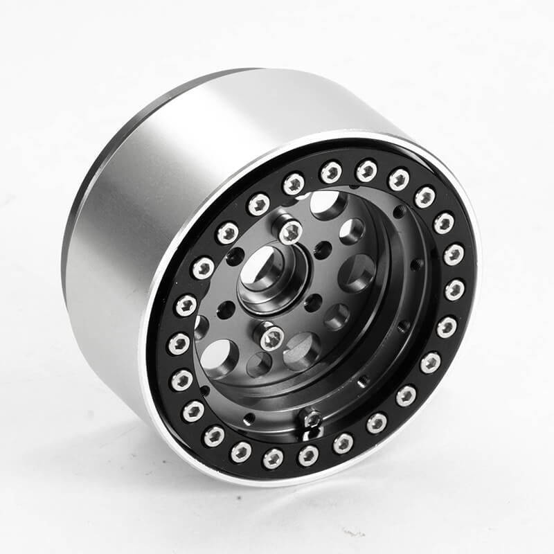 FASTRAX R/C PRODUCTS - FASTRAX ALUMINUM BEADLOCK T12
1.9" WHEELS - GREY (4PC) - FAST0136GY